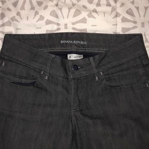 Banana Republic Grey Denim Straight Leg Jean